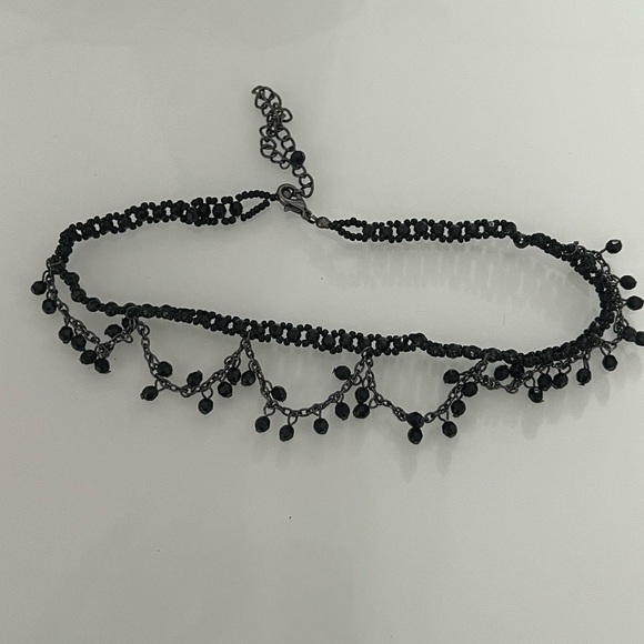 Jewelry - Black Beaded Choker Necklace
